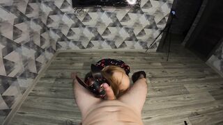 sweetly moans from a rough penis in