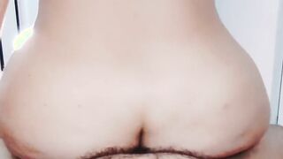 beauty pretty mexican jumping into hubby penis