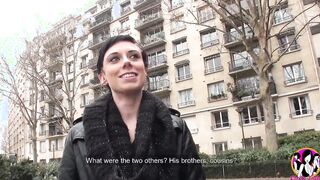 Short hair Goddess dark hair gangbanged by a lot of rough dicks