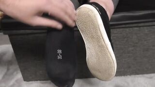 sockjob into african filthy puma socks
