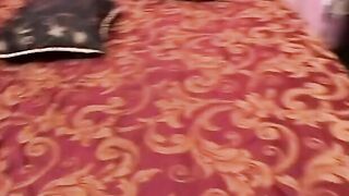 eastern women gets braid yanked while she’s blowing and jerking