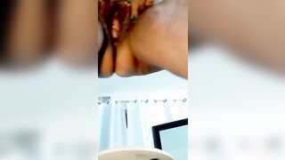 Only old grandmother snatch, into cunt with very dark lips