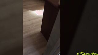 CUMming on Step Sister's blonde Hair while she was Having Fun