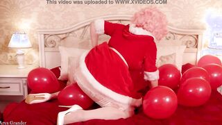 Santa bimbos tease you by round buttocks, nude pierced twat