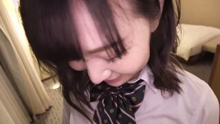 A adorable Japanese sluts with long hooters into a swimming