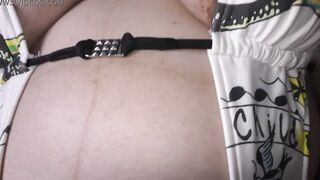 Thick wifey with a long pregnant belly riding inside a