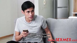 Stepmother seduced by stepson and friend