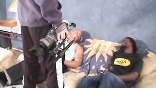 Blonde cutie really gangbanged with ebony cocks