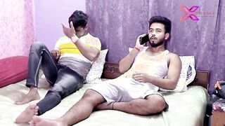 threesome sex.. two boys screwed a MILF