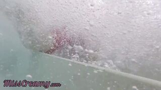 Flashing my cunt into front of a young boy into outside pool