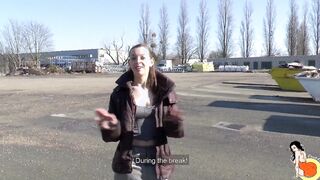 Irresistible dark haired teens having hardcore sodomy public