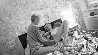 chick fingered his booty, make him sniff it and help