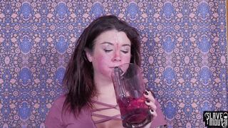 Youthful apologetic BONDAGE slave throat screwed by master