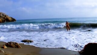 Beach fisting rough fucked inside both holes