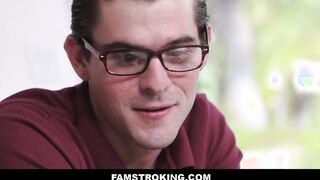 Young Blonde 19 Yo Step Sister Seduces Huge Penis Nerdy Brother