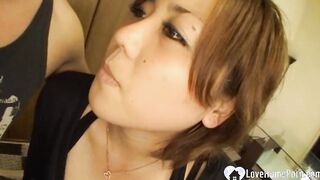 Hot oriental with huge jugs loves my penis