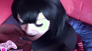 babe Gothic Gets a Hugest Jizzed on Face - Mavis