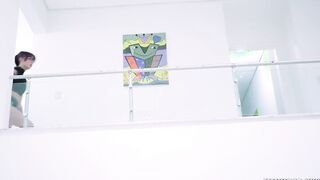 Erotic Hispanic sneaks inside my house and catches me wanking