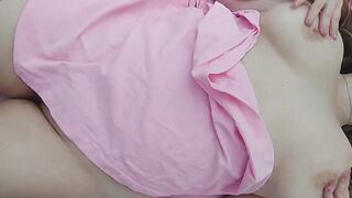 Big Titted Beauty masturbates her cunt