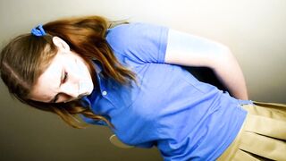 RARE Leanna Lass barely legal year older newbie struggles with deeply