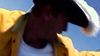Lifeguard red haired gets fucked by a stud on board a ship