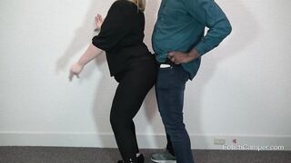 Grinding dance into pants VPL