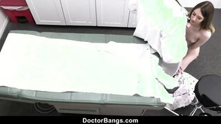 Doctor Finds Condom Into Teenie Patient's Snatch and She Begs
