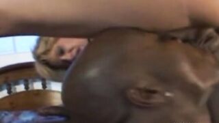Interracial Anal Pounded into the Storage Room