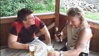 A MILF hoe takes it into her tight booty and give a turf job