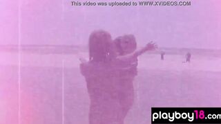sexy badass blondie with huge titted and her GFs love