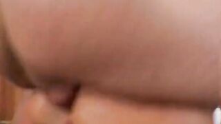 Delicious lady with gorgeous butt anally nailed while sucking off a dick