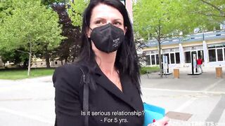 CzechStreets - Milf walking on outside with toy