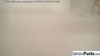 Diamond Decides To Got Soak And Wild Inside The Shower