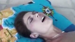 Supermodel pornstar gets banged by a big ebony dick!