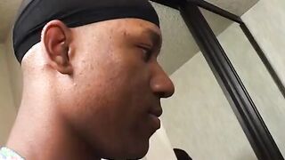Black whore gets rough cock