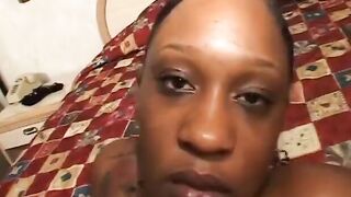 Black whore gets rough cock