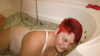 Annadevot - Into the white SWIMSUIT inside WHIRLPOOL
