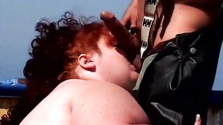Lifeguard red head gets fucked by a stud onboard a ship