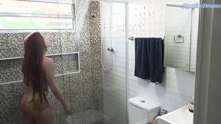 Check out my step sister masturbating at the shower!