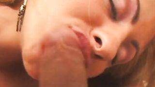 Amazing exotic blond with pierced snatch has foursome
