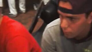 The school girl is on the table and getting her twat eaten