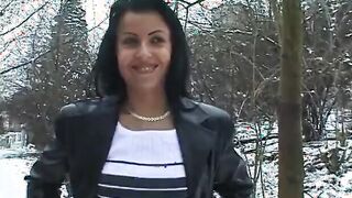 Slutty bitch gets her tight vagina banged!