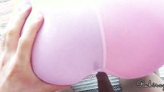 Step Sister Banged inside Ripped Yoga Leggings Before Long Cumshot