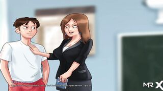 SummertimeSaga - Professor sat on top and gave her reward
