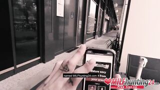 Milf Hunter lets huge-breasts Mia Blow suck his rod &