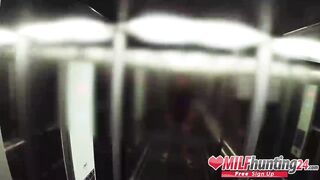 Milf Hunter lets huge-breasts Mia Blow suck his rod &