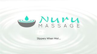 NuruMassage Teenie Puts Oily Twat on Dick