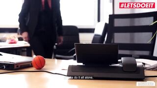 LETSDOEIT - Cheeky cunt with mouth Kylie Kay Bangs At The Office