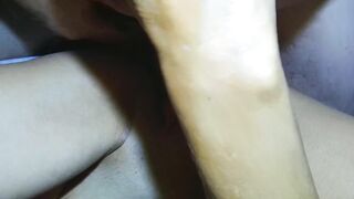 My hubby lick & banged my snatch and eats own cum. (close up twat screwed)