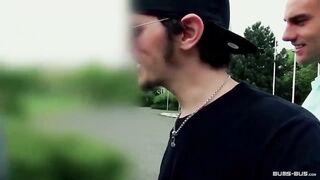 BUMS BUS - Bus banged ends with cum on butt